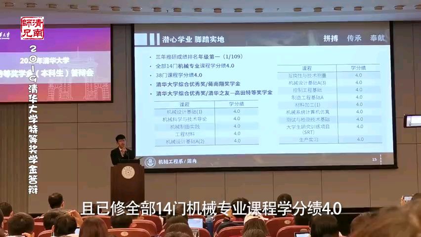 清华大学本科生特等奖学金答辩(2)
